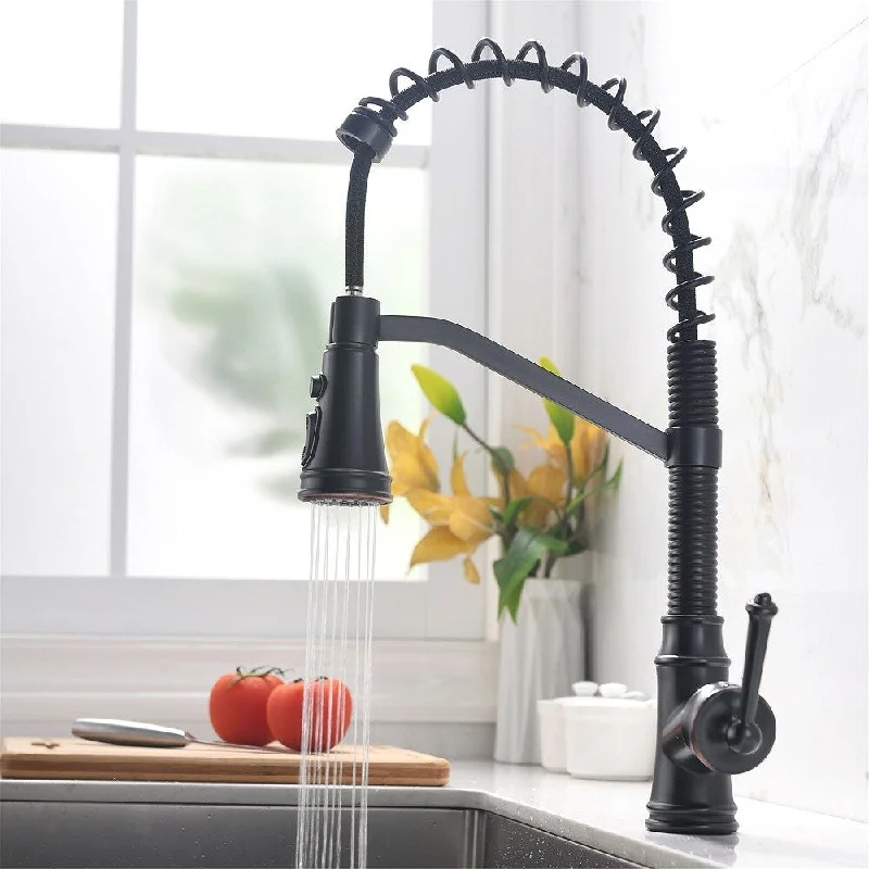 Kitchen Faucets w/Pull Down Sprayer Single Handle Kitchen Sink Faucet