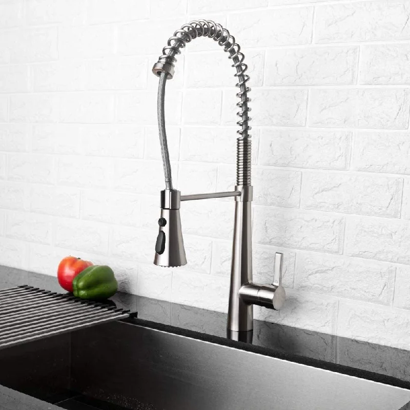 Lordear Pull Out Sprayer Kitchen Faucet With 3 Water Settings