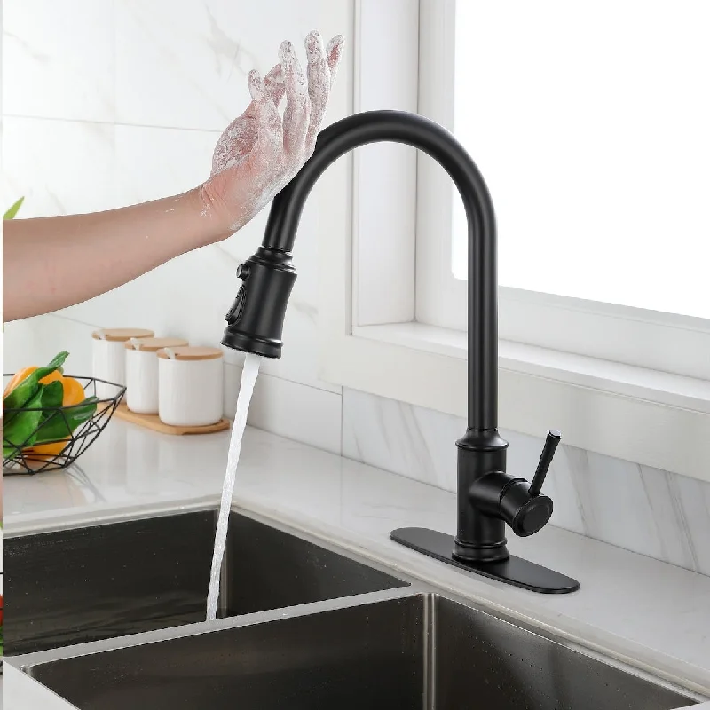 Modern touch spout pulldown kitchen faucet