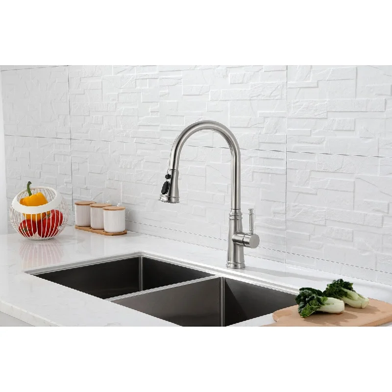 Nozzle pulldown touch kitchen faucet