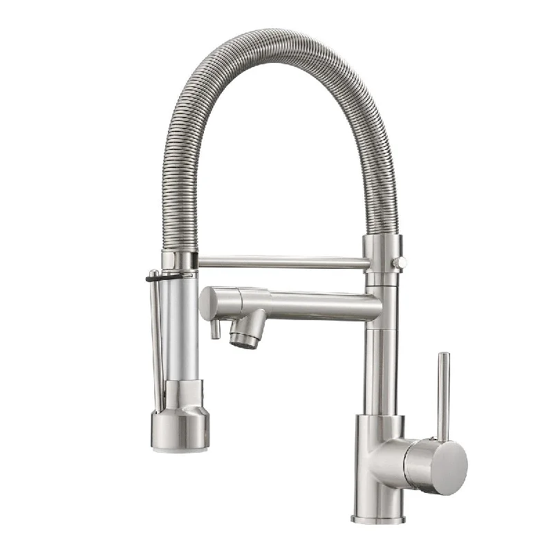 Pull Down Kitchen Faucet with Lock and Bracket