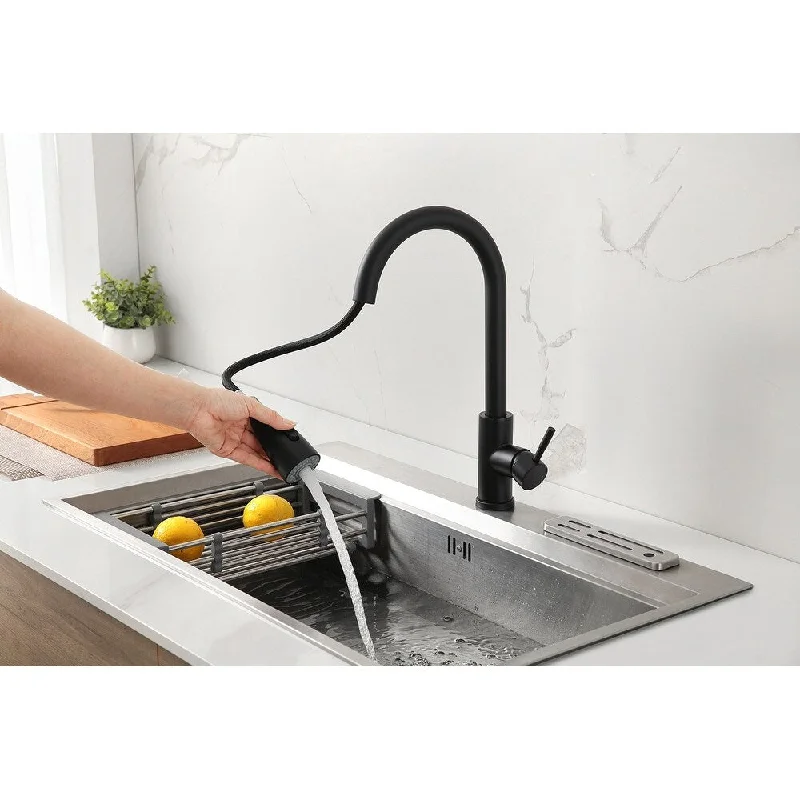 Pull-Down Kitchen Faucet With Single Handle - 15.7*2*8.7