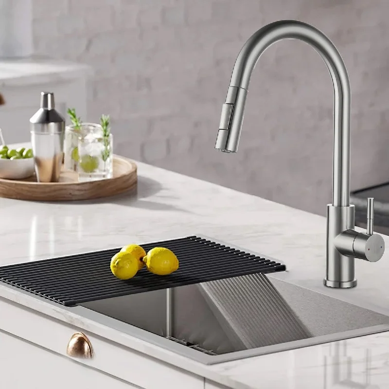 Pull-Down Kitchen Faucet With Single Handle - 9.6*3*24