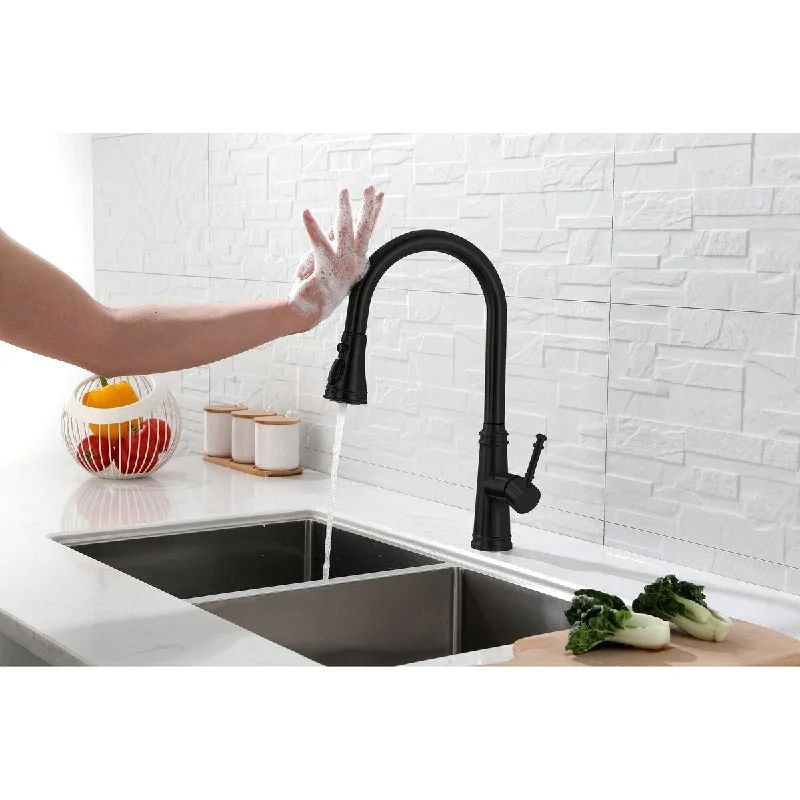 Pull down touch nozzle kitchen faucet