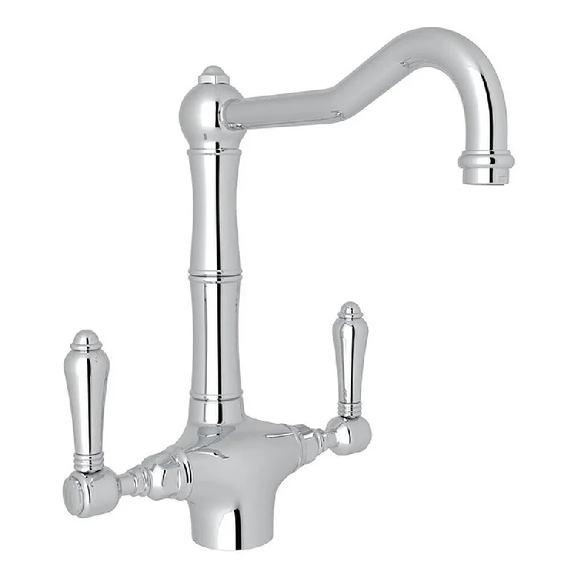 Rohl A1679LMAPC-2 Italian Kitchen Acqui Kitchen Faucet With Double-Lever Handle