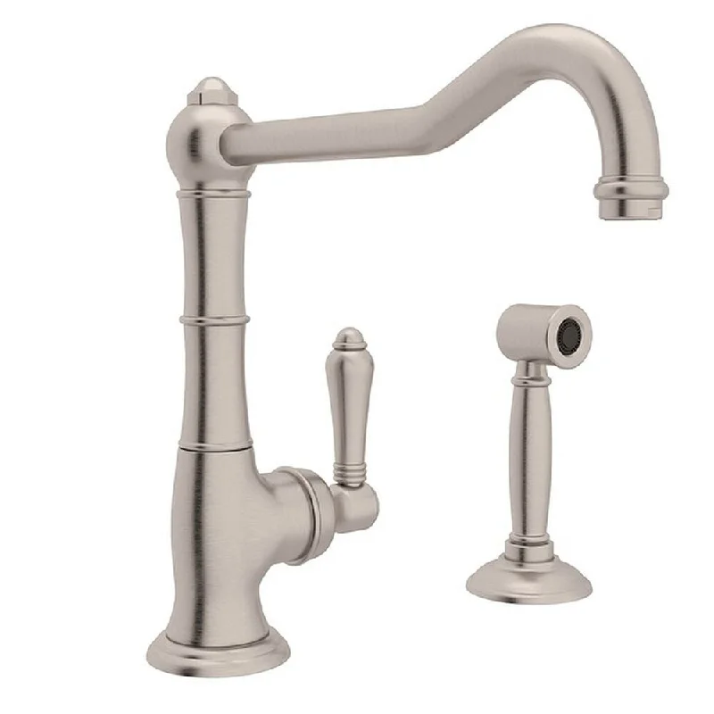 Rohl A3650/11LMWSSTN-2 Italian Kitchen Cinquanta Kitchen Faucet With Single-Lever Handle