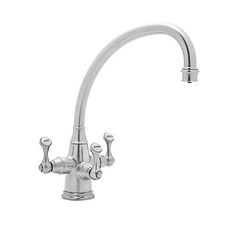 Rohl U.1420LS-APC-2 Perrin and Rowe Triple Handle Filtering Kitchen Faucet