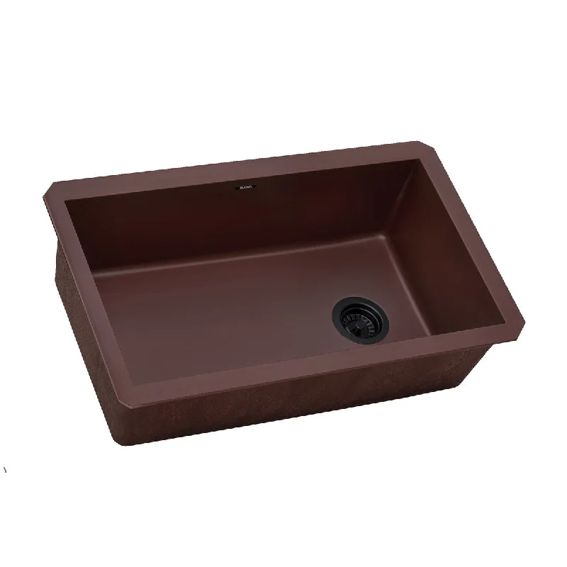 Ruvati 32 x 19 inch Undermount Granite Composite Kitchen Sink - Carnelian Red - RVG2033RD