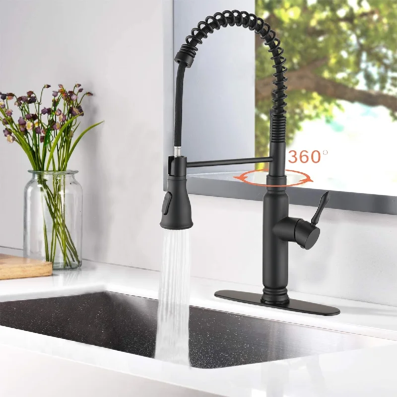 Simple touch spout pulldown kitchen faucet