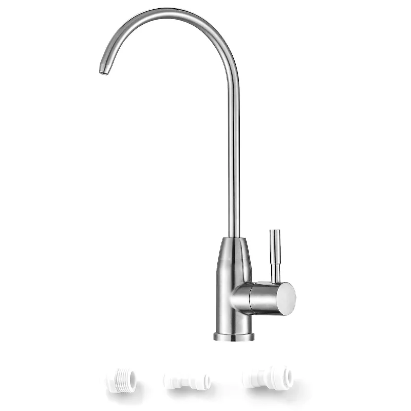 Stainless Steel Kitchen Faucet in Brushed Nickel - 11 x 4.5