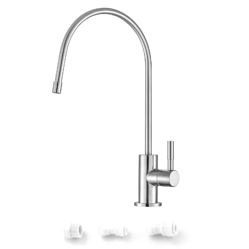 Stainless Steel Kitchen Faucet in Brushed Nickel - 11 x 4.5