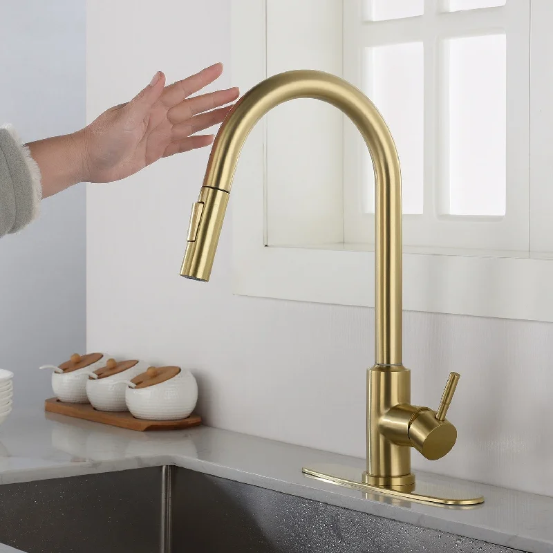 Touch Kitchen Faucet with Pull Down Sprayer - 16.53*8.66*8.07