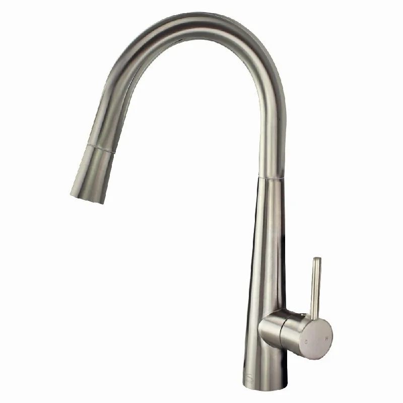 Transolid Retreat 1.8GPM Pull Down Kitchen Faucet with Single Handle - 2" x 8.5" x 15.14"