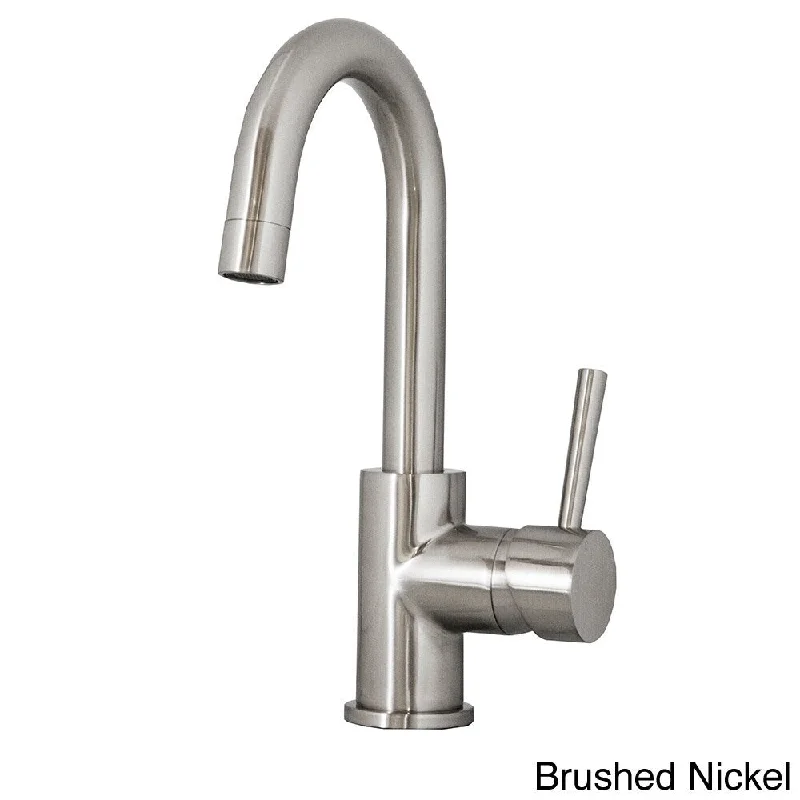 Virtu USA Lithios PSK-501 Single Handle Kitchen Faucet in Brush Nickel or Polish Chrome