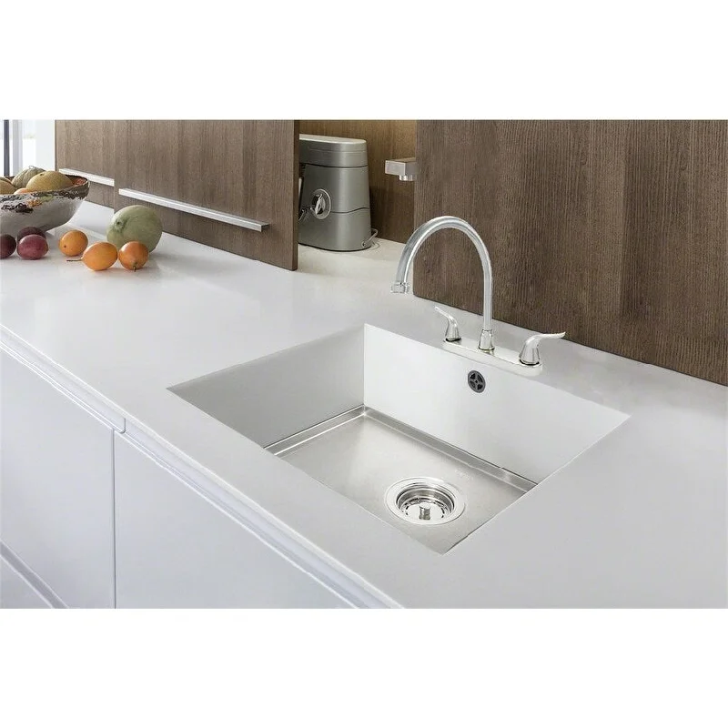 WMF-8235GNLP-BN - RV Kitchen Sink Faucet High Spout Double Handle Washerless Cartridge (Brushed Nickel Plating Over ABS Plastic)