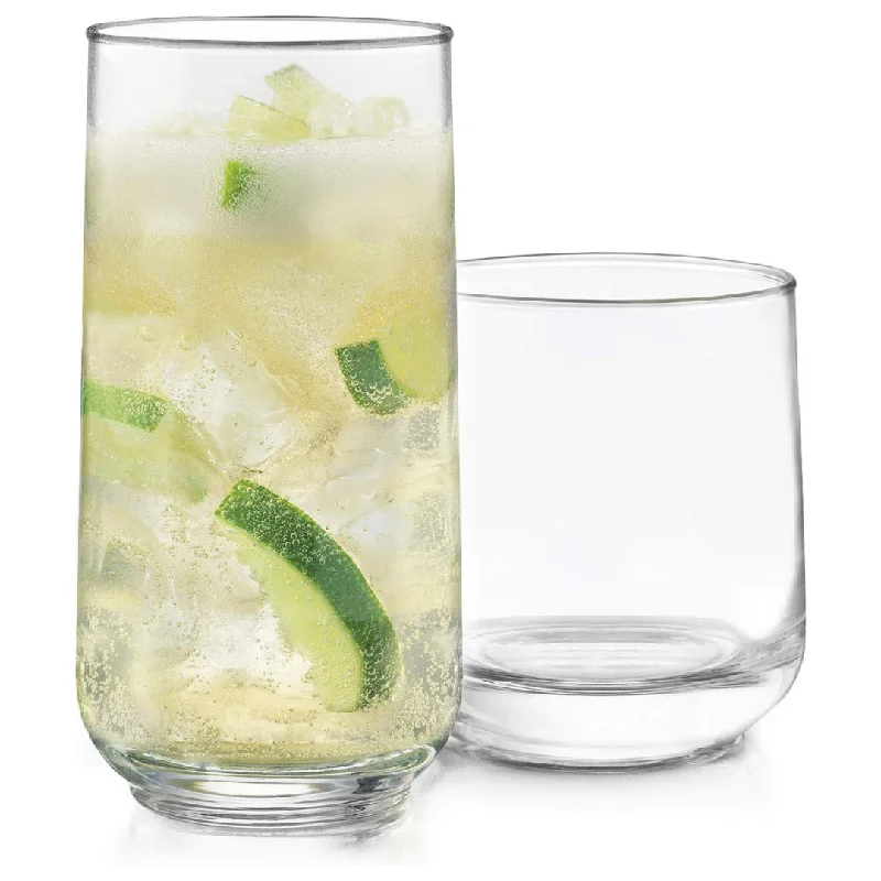 16-Piece Libbey Tumbler and Rocks Glass Set