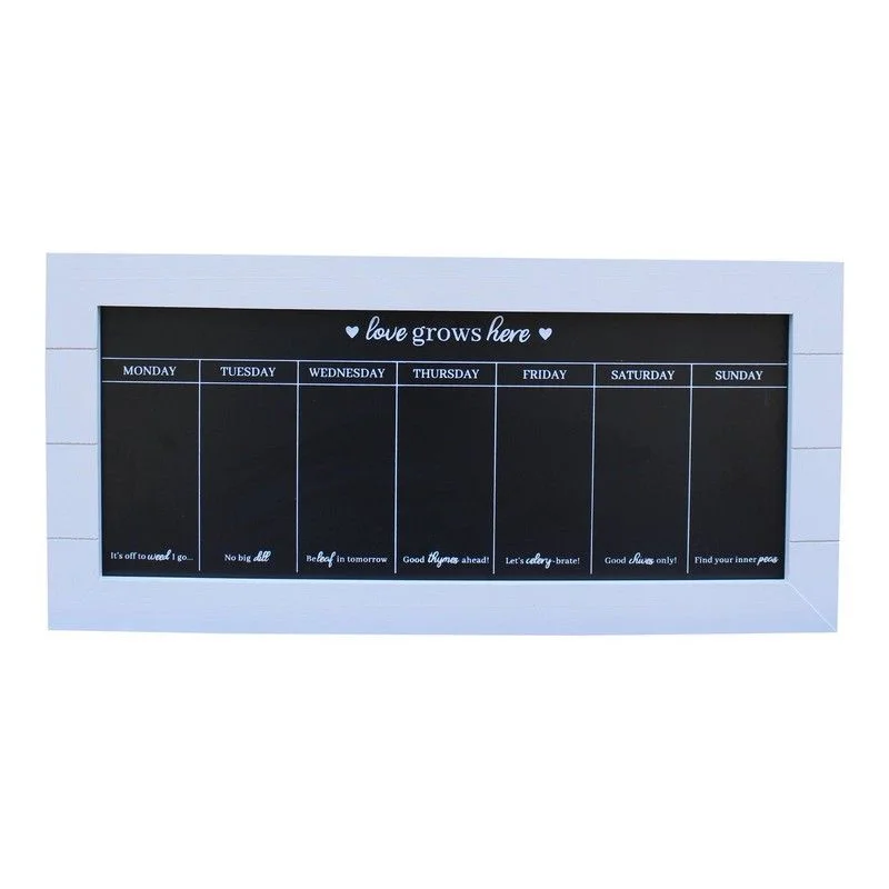 67X32 Chalkboard Week Planner Grey