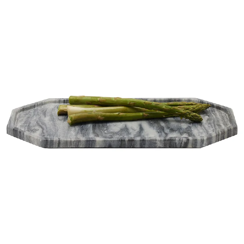 Aila Gray Marble Serving Tray (Small)