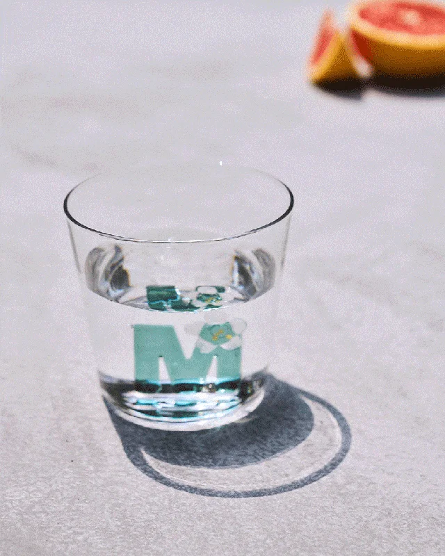 Alphabet Glass - M