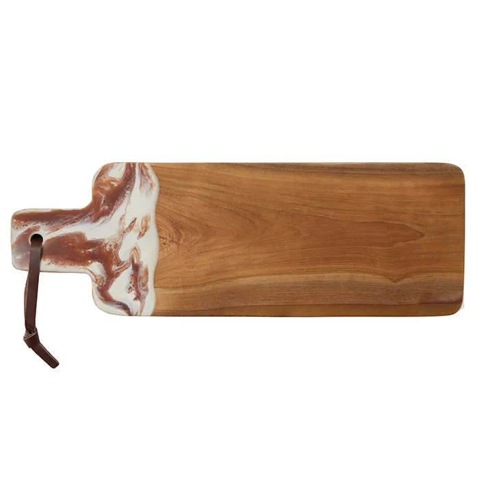 Austin Amber Swirled Serving Board-22x7.5