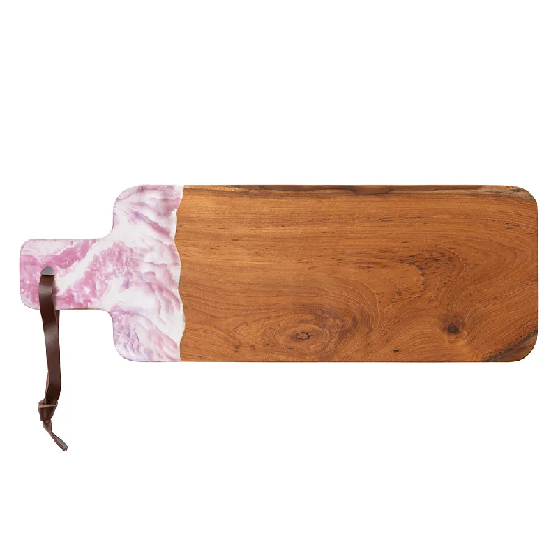 Austin PinkSwirled Serving Board-22x7.5