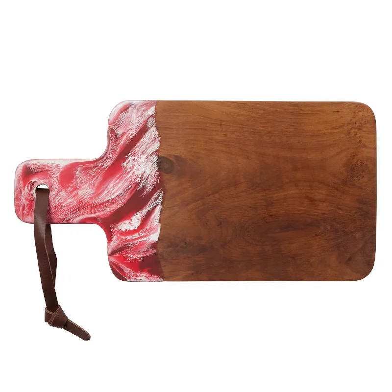 Austin Swirled Resin Serving Board (Berry)