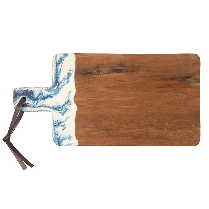 Austin Swirled Resin Serving Board (Blue)