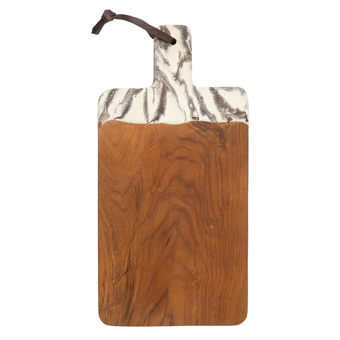 Austin Swirled Resin Serving Board (Brown)