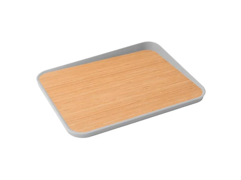 BergHOFF Leo 16.25" Bamboo Cutting Board Anti-Slip, Gray