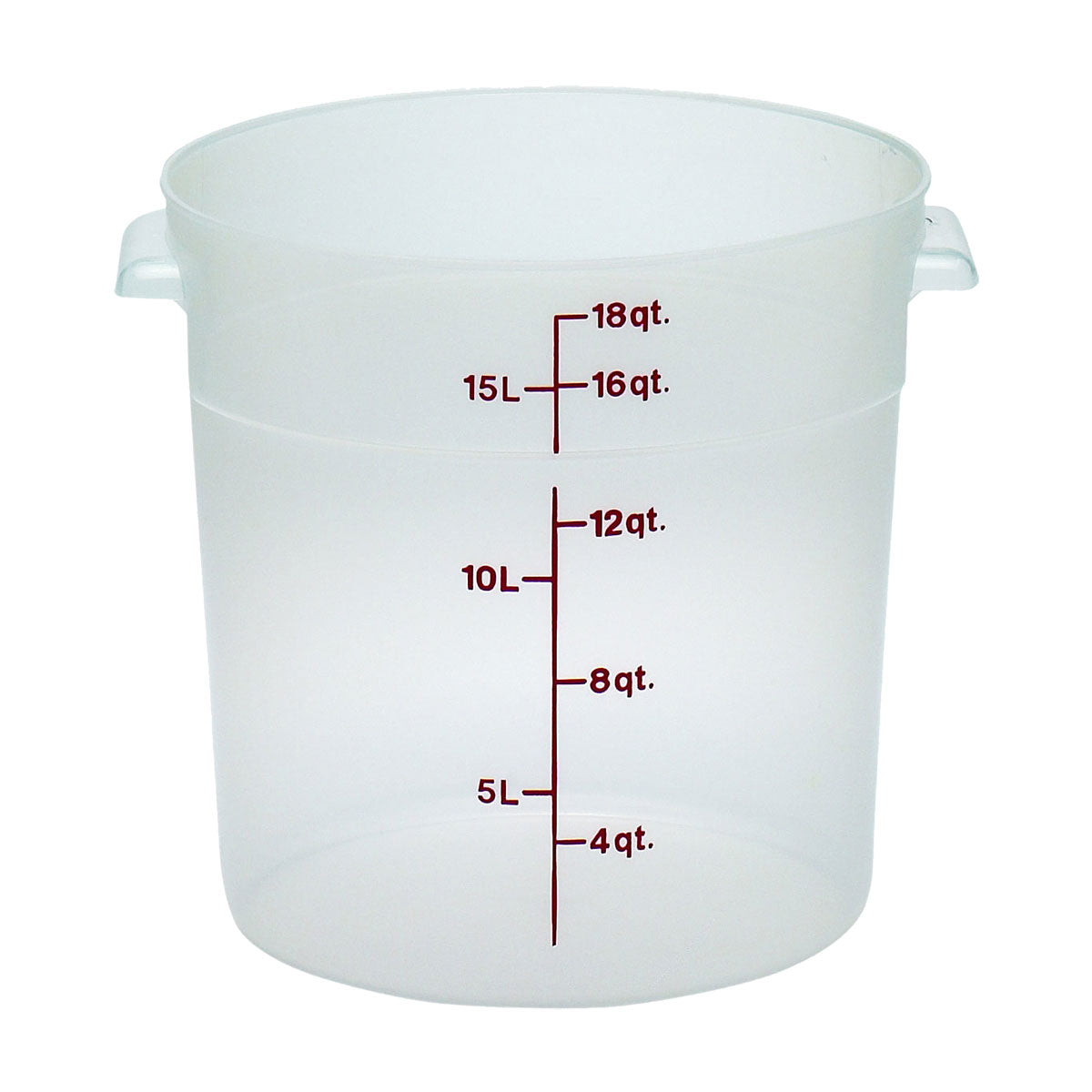 Cambro RFS18PP190 Round Storage Container, Translucent, 18 qt.