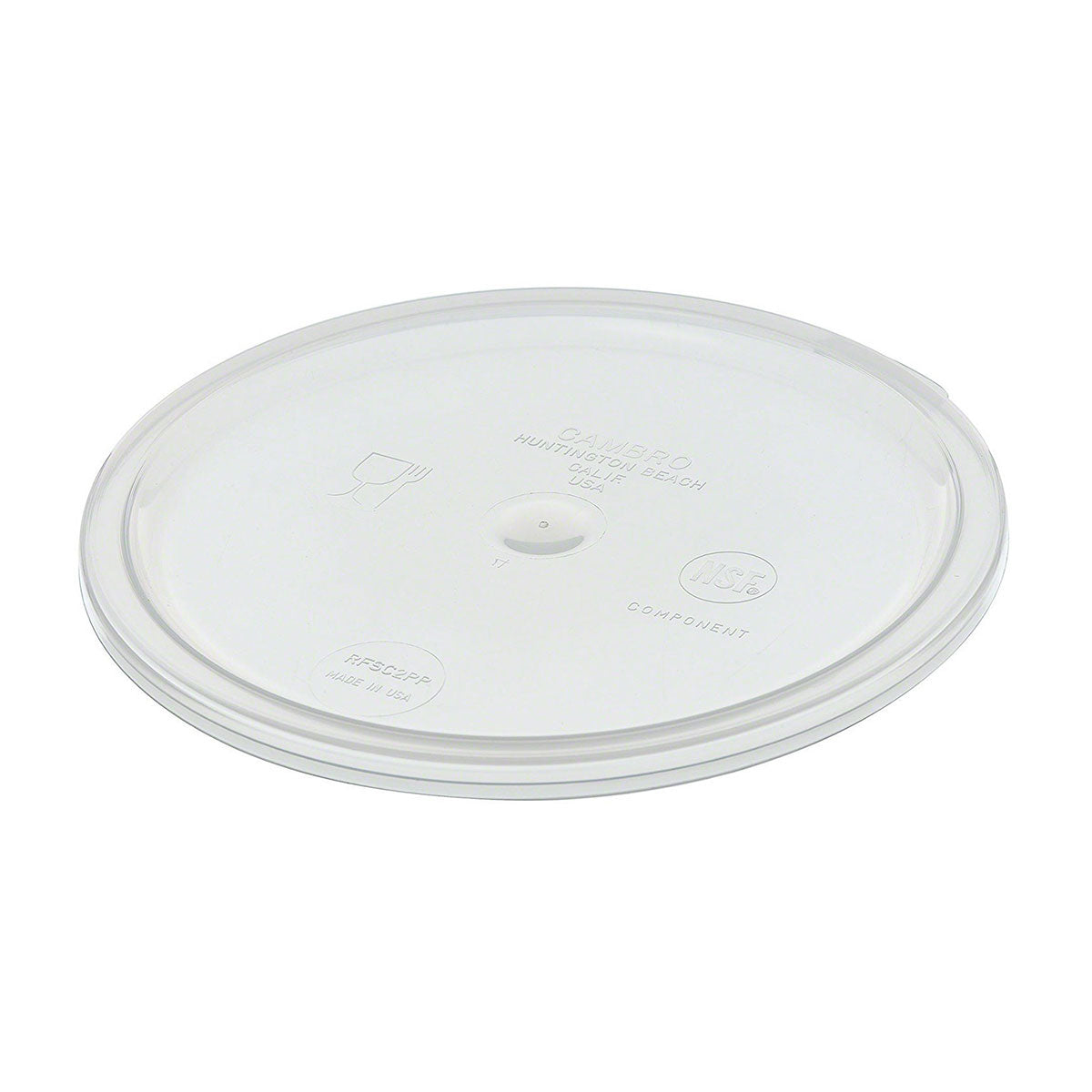 Cambro RFSC2PP190 Round Storage Lid, Translucent, 2 & 4 qt.