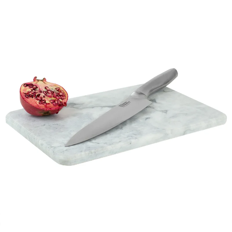 Multi-Purpose Pastry Marble Cutting Board, White