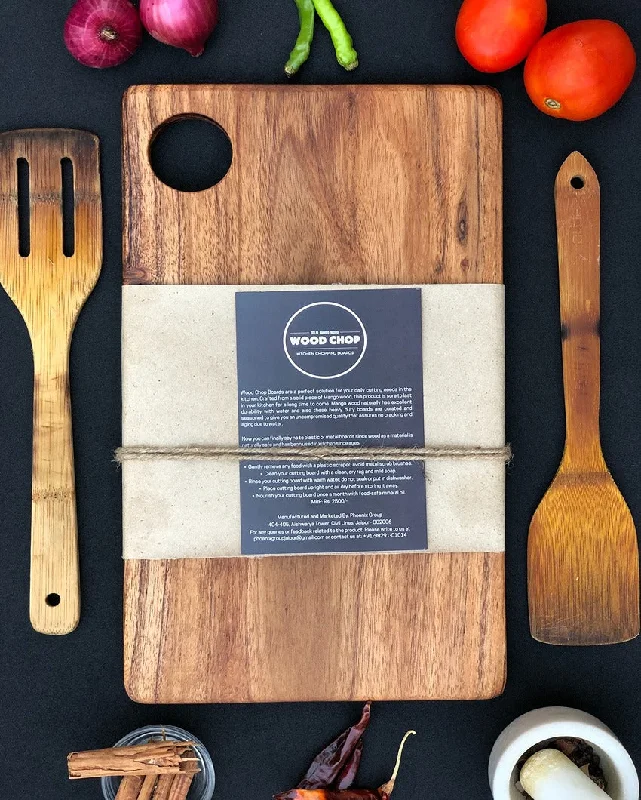 Classic Acacia Wood Reversible Cutting Board | 15 x 7 x 1 inches