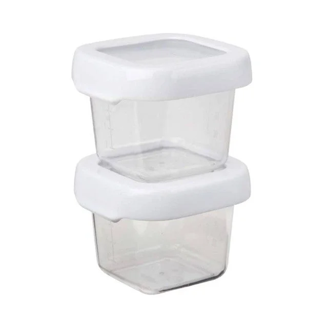 Copolyester Mini Locktop Container | Set of 2 | 4 x 4 x 6 inches