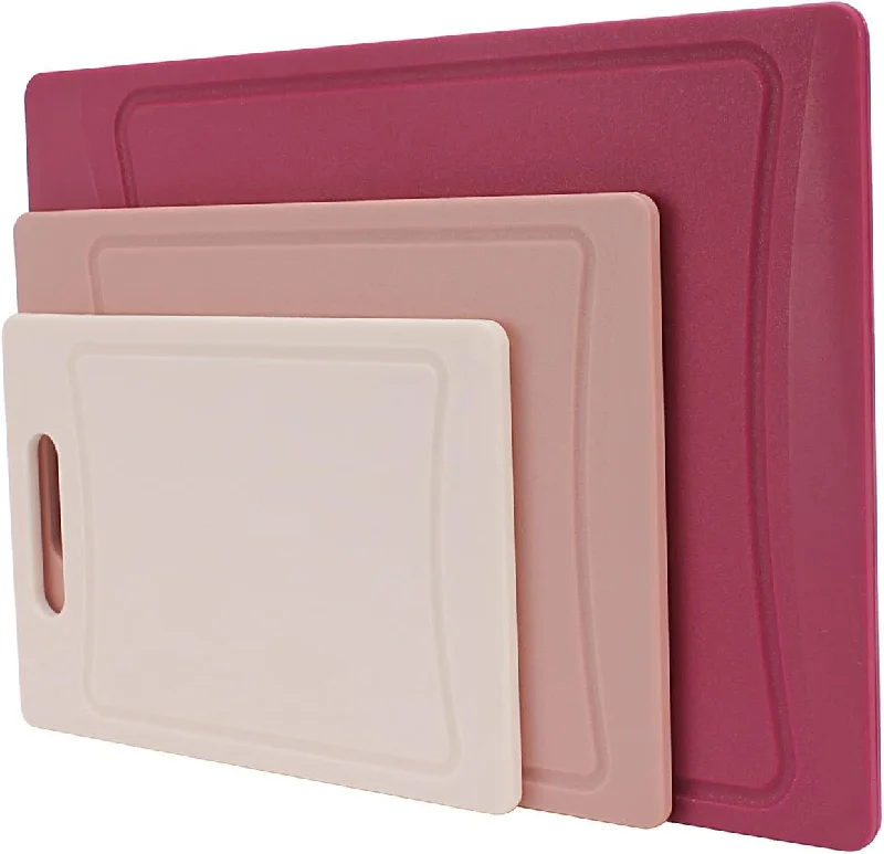 Cutting Board Set of 3 Large, Medium and Small Cutting Board, Rose