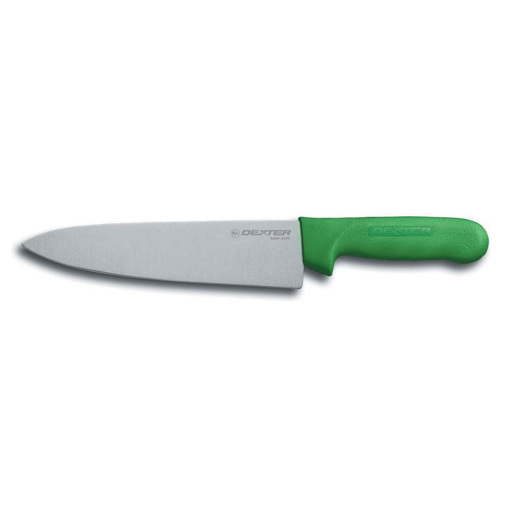 Dexter S145-8G-PCP Sani-Safe Chef's Knife, Green, 8"