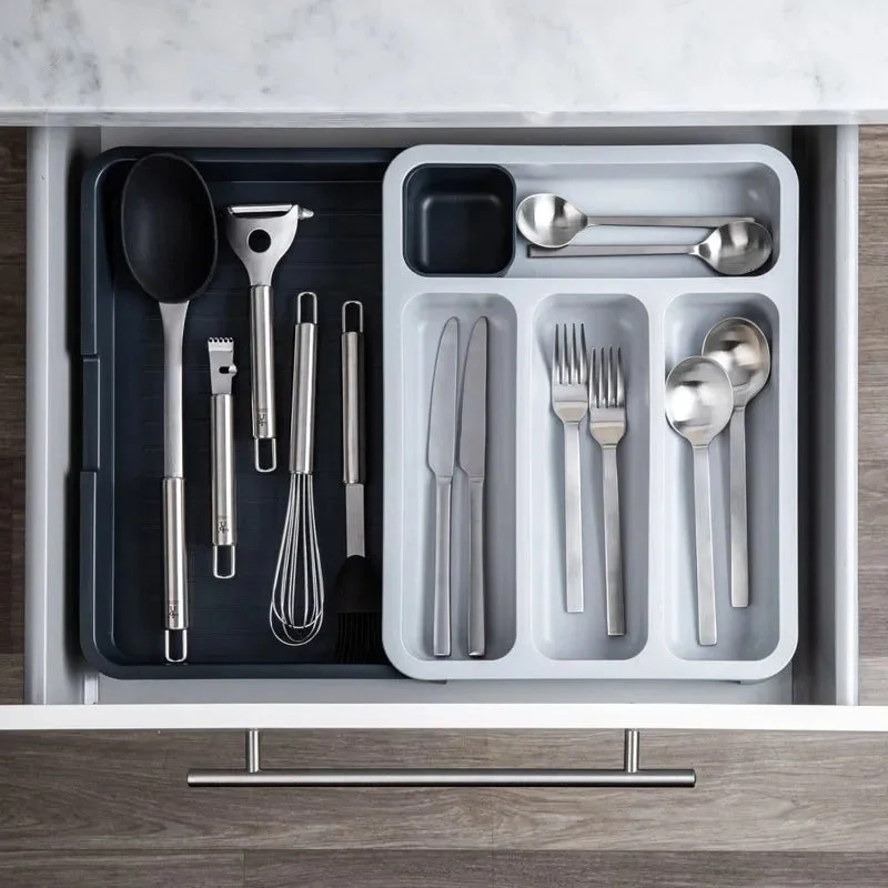 Joseph Joseph Versliy Drawer Store Grey Cutlery Tray | 6 x 12 x 12 inches