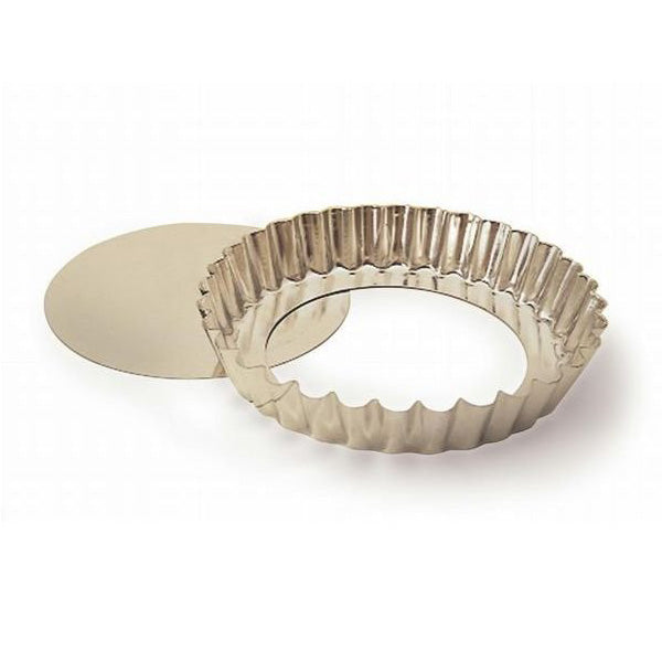 Fat Daddio's PFT-95 Fluted Pan Tart w/ False Bottom, 9.5"