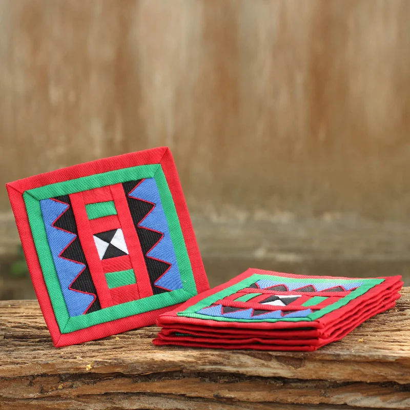 Festivities Lahu Cotton Coasters