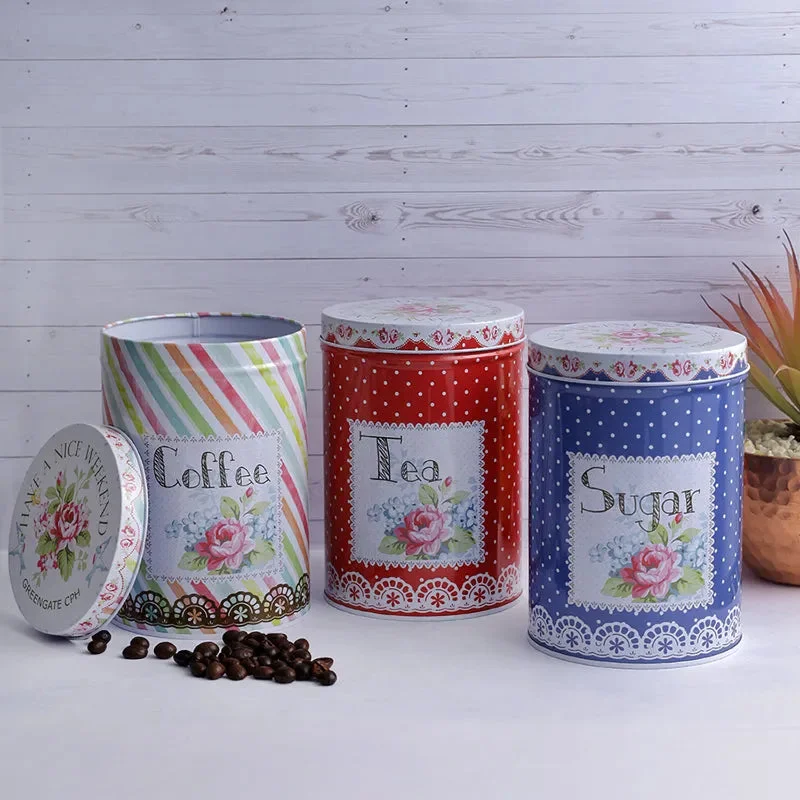 Botanical Bliss Kitchen Storage Canisters | Set of 3