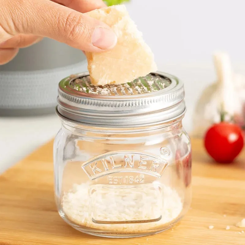 Kilner Glass Storage Jar with Metallic Grater Lid | 250ml