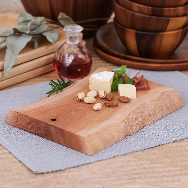 Hand-Carved Sturdy Longan Wood Cutting Board from Thailand - Strong Flavors