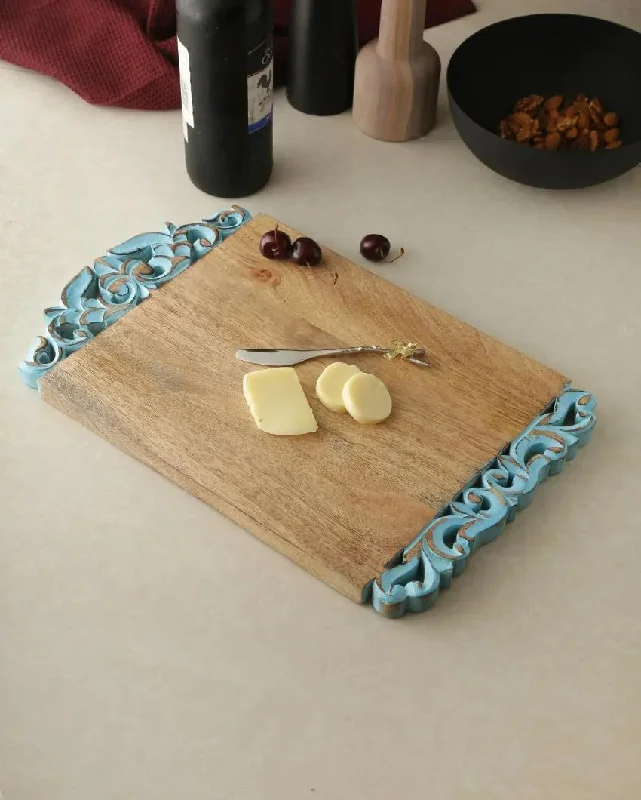 Beautiful Flower Border Wooden Chopping Board