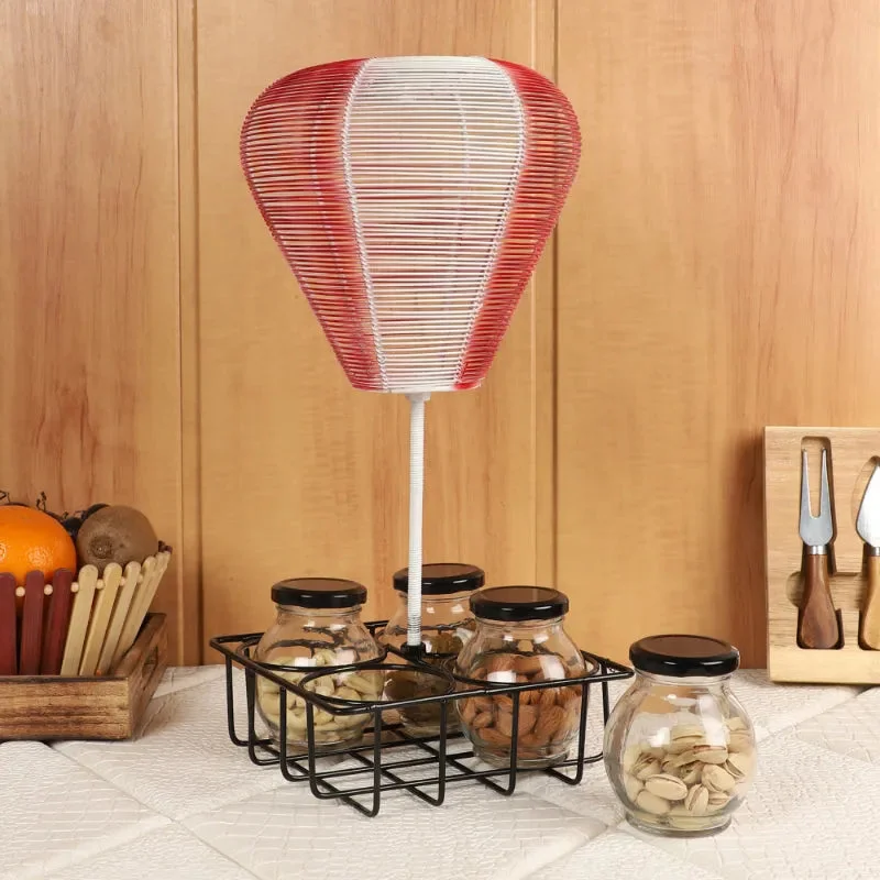 Hot Air Balloon Dry Fruits Jars & Platter Set