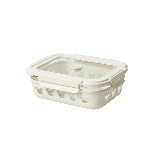 Large Rectangle Glass Storage Container with Airtight Lid | 8 x 6 x 3 Inches