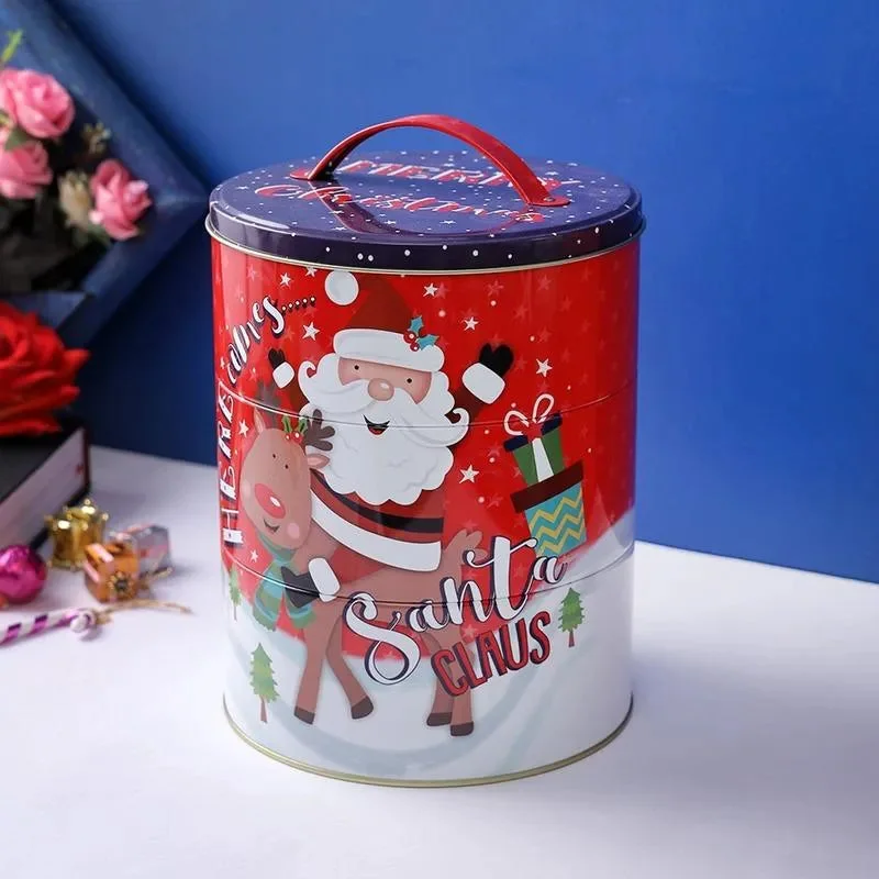 Large Red Christmas Storage Container | 7 x 8 inches