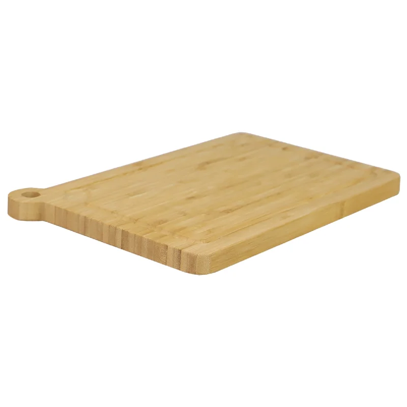 Michael Graves Design Bamboo Cutting Board with Handle, (10" x 14")