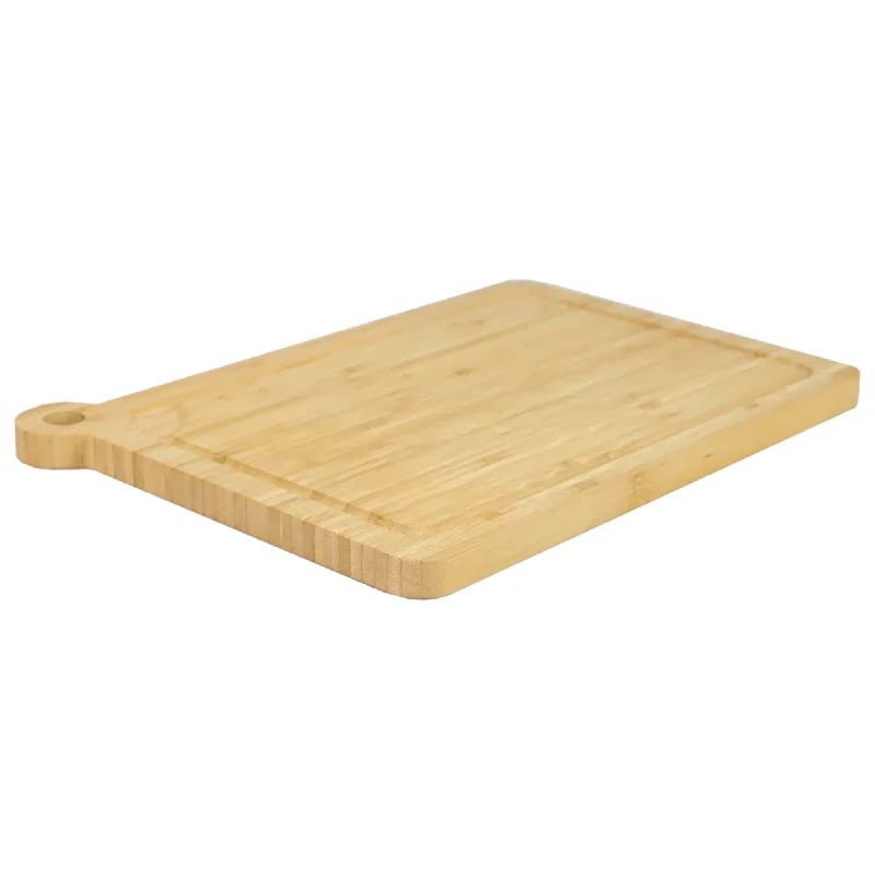 Michael Graves Design Bamboo Cutting Board with Handle, (12" x 16")