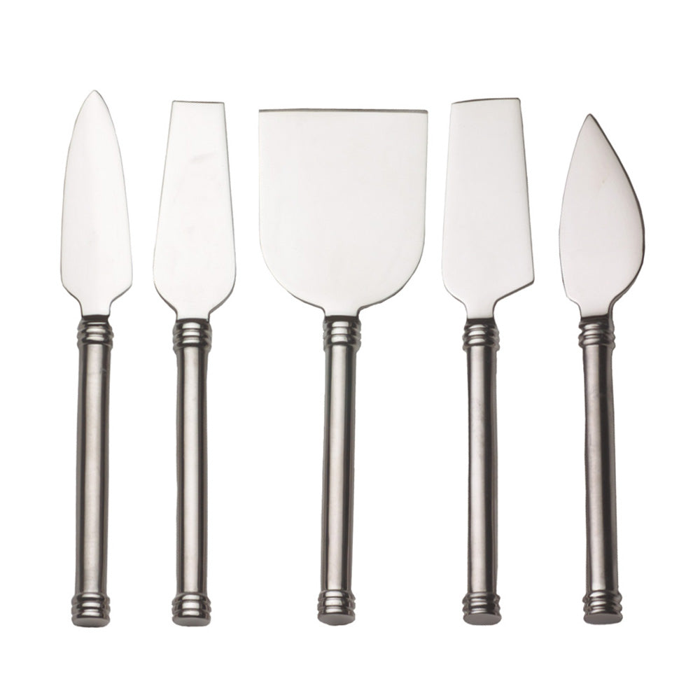 RSVP NIVE-5 Stainless Steel Cheese Knives Set, 5 pc.