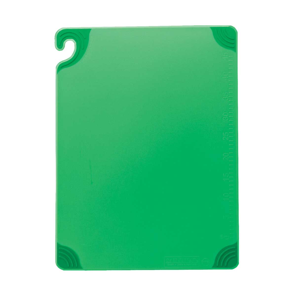 San Jamar CBG182412GN Saf-T-Grip Cutting Board, Green, 18" x 24" x 1/2"